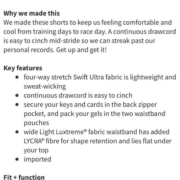 LULULEMON | RARE!! Run: Speed Shorts Iridescent Multi/Deep Navy Women’s Size 8 - Picture 11 of 13